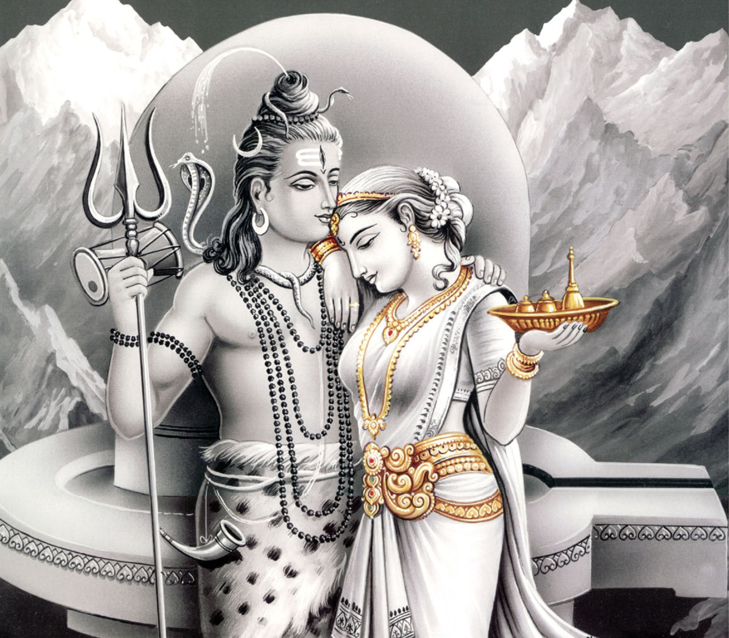 Шива и Парвати любовь